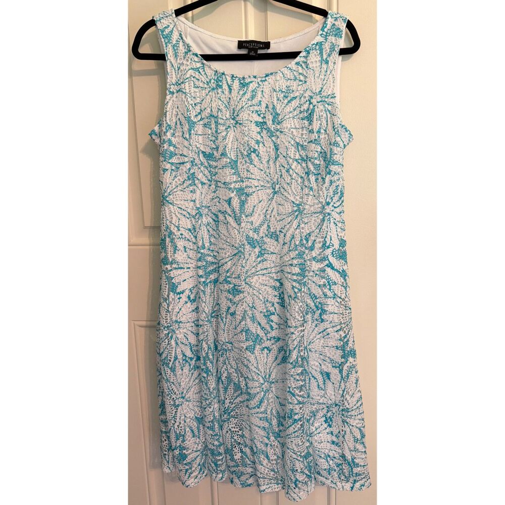 Perceptions New York White Crochet Dress size M